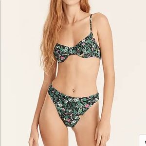 NWT - JCrew Winter Garden Floral Bikini Set - Small
